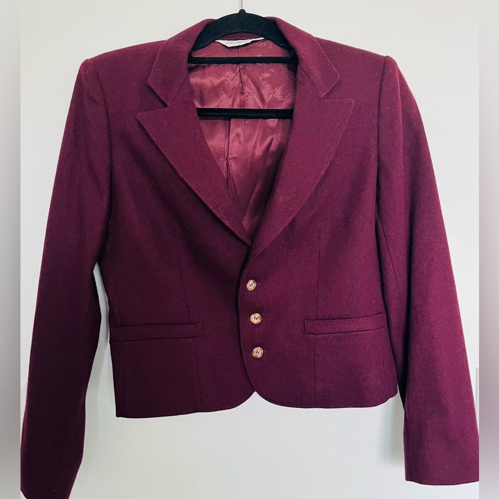 Vintage J. G. Hook burgundy blazer